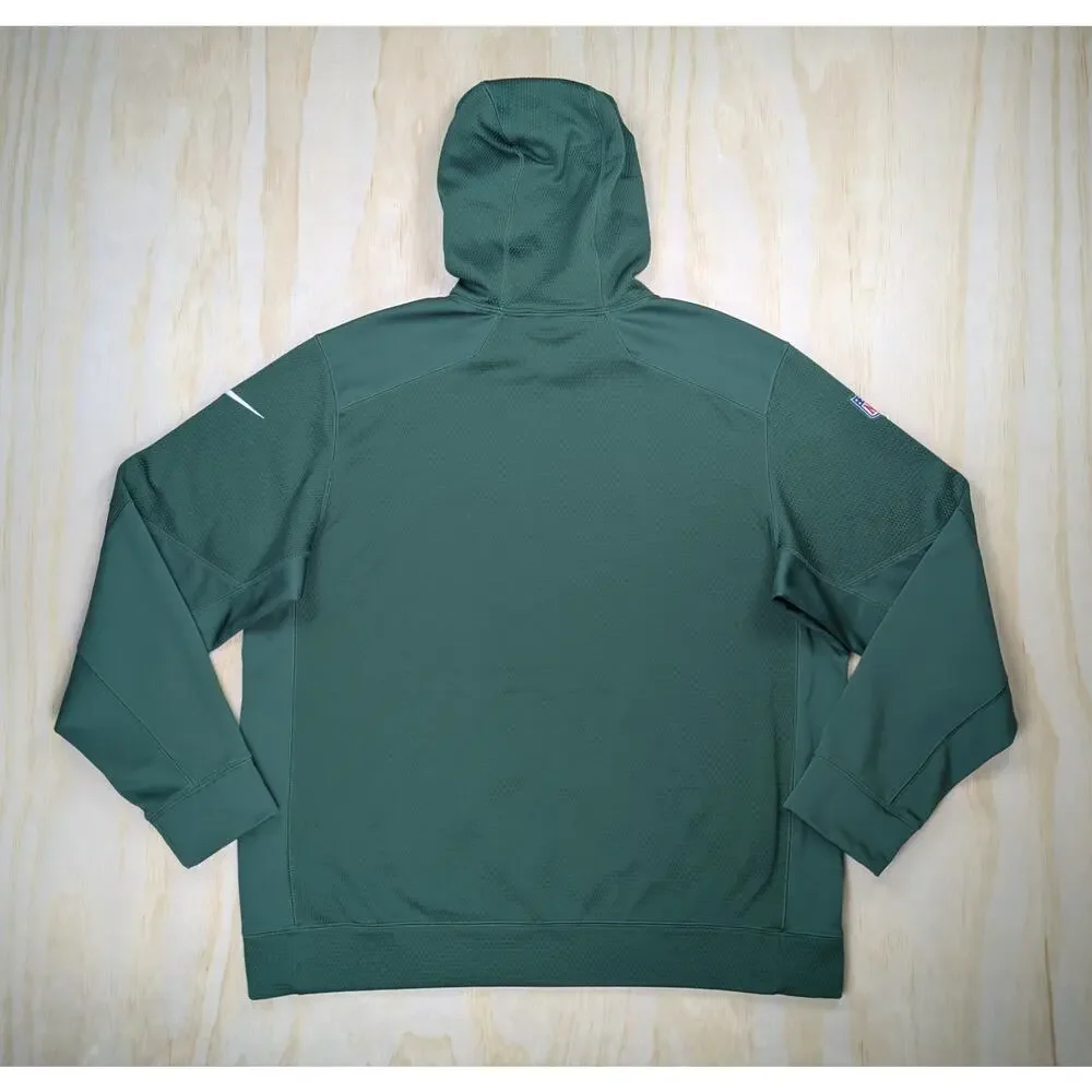 Nike Men's XL Green Bay Packers Therma-Fit NFL On-Field Pullover Hoodie Green